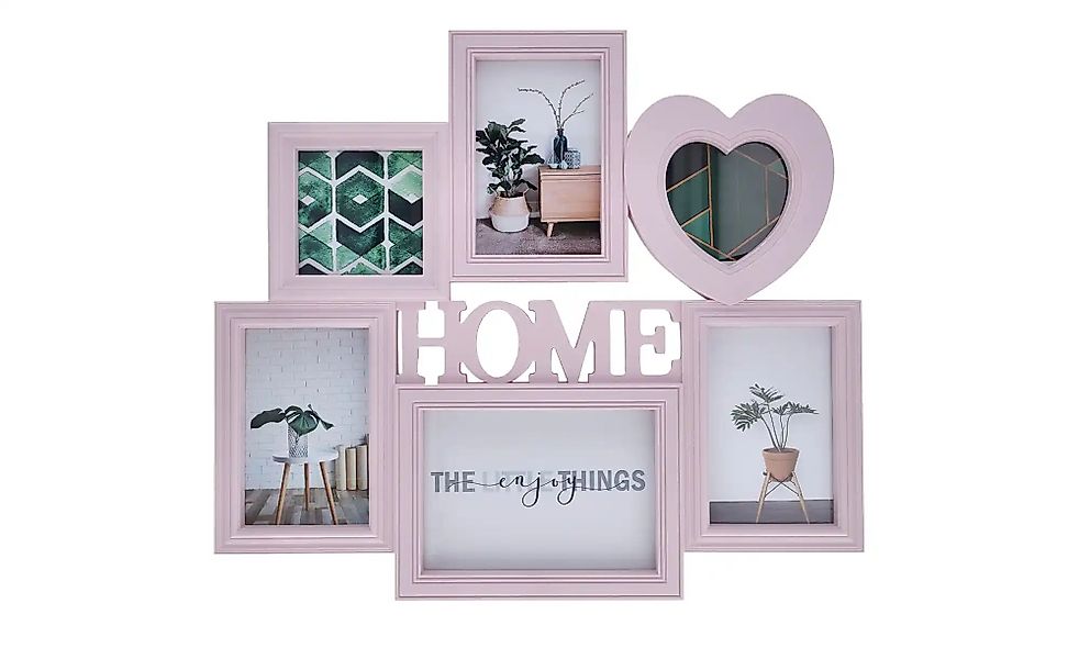 KHG Collage  Home ¦ rosa/pink ¦ Kunststoff ¦ Maße (cm): B: 40,5 H: 2,5 T: 2 günstig online kaufen