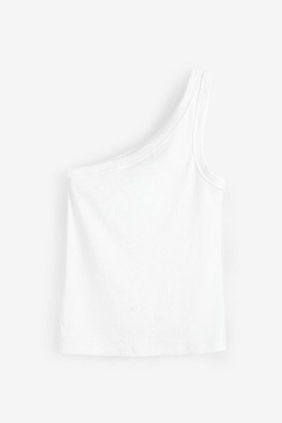 Next Trägertop Geripptes One-Shoulder-Top (1-tlg) günstig online kaufen