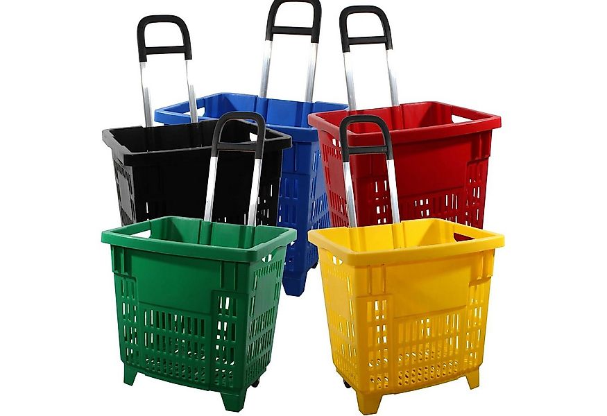GERSO Einkaufskorb Einkaufstrolley Einkaufskorb m. Rollen 55L günstig online kaufen