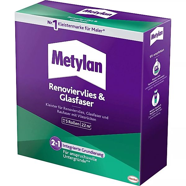Metylan Tapetenkleister Renoviervlies & Glasfaser 500 g Transparent günstig online kaufen