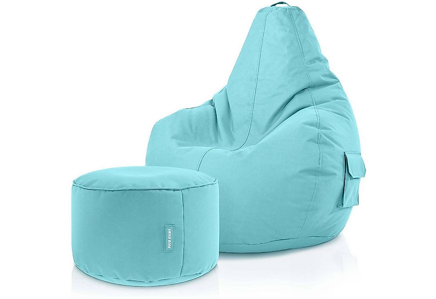 Green Bean Sitzsack Gaming Sitzsack + Hocker Cozy+Cube (Gaming Chair mit Fu günstig online kaufen