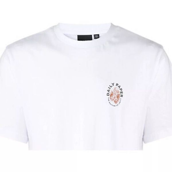 Daily Paper  T-Shirts & Poloshirts T-Shit Identity aus weißer Baumwolle günstig online kaufen