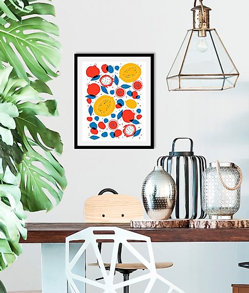queence Bild "Filou", Obst-Obst Bilder-Essen-Lebensmittel-Kunst-Abstrakt-Fi günstig online kaufen