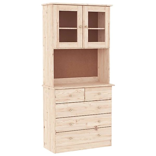 vidaXL Highboard ALTA 77x35x165 cm Massivholz Kiefer 3187779 günstig online kaufen