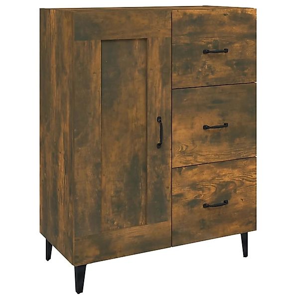 vidaXL Sideboard Räuchereiche 69,5x34x90 cm Holzwerkstoff 817372 günstig online kaufen
