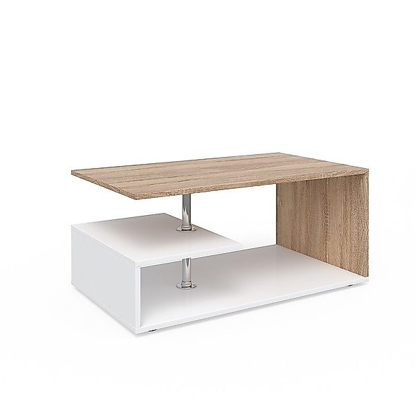 Vicco Couchtisch Guillermo, Weiß/Sonoma, 91 x günstig online kaufen