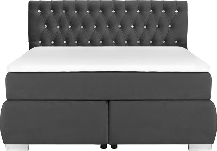 Leonique Boxspringbett Rumba, Taschenfederkern-Matratze in Härtegrad günstig online kaufen