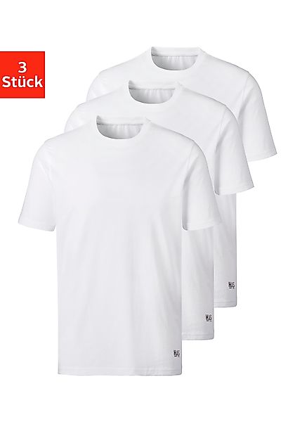 H.I.S T-Shirt "Unterziehshirt mit Rundhals", (3er-Pack), aus Baumwoll-Mix günstig online kaufen