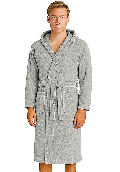 BARBONS Herrenbademantel Barbons Bademantel Herren, Morgenmantel Baumwolle günstig online kaufen