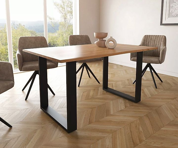 DELIFE Esstisch Edge, S Akazie Natur günstig online kaufen