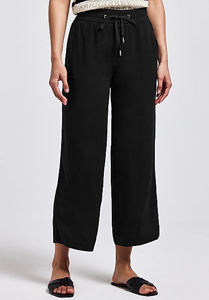 STREET ONE Stoffhose "Style Emee" Sommerhose mit elastischem Bund mit Tunne günstig online kaufen
