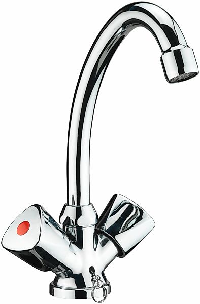 CORNAT Waschtischarmatur ""Lisa" - Verchromter Messingkörper - Hohe Auslauf günstig online kaufen