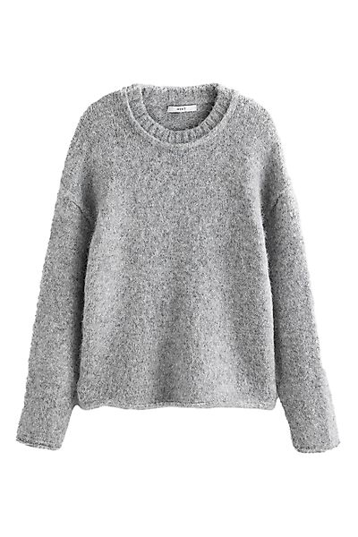 Next Rundhalspullover Weicher Strickpullover Rundhalsausschnitt Wolle günstig online kaufen