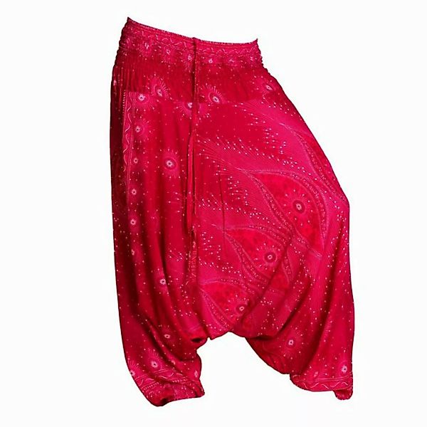 PANASIAM Pumphose Aladinhose Pfauenauge Haremshose aus 100% natürlicher Vis günstig online kaufen