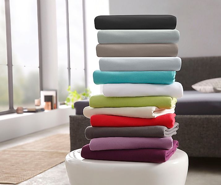 my home Spannbettlaken Litschi in Gr. günstig online kaufen