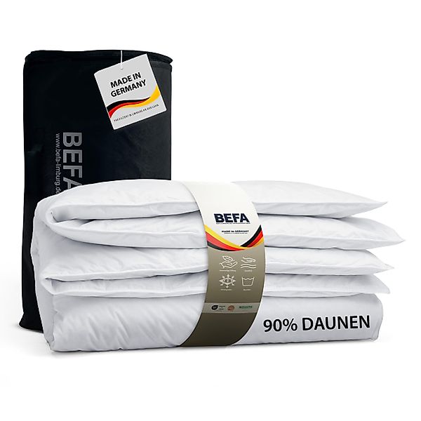 BEFA NATUR Gänsedaunenbettdecke weiche 90/10 Premium-Gänsedaunen-Sommerbett günstig online kaufen