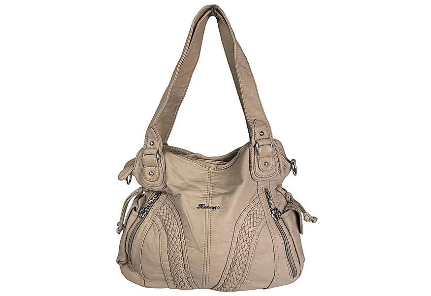 Taschen4life Schultertasche Damen Handtasche 1555-3, Schultertasche mit ext günstig online kaufen