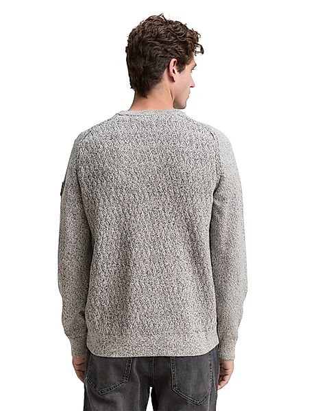 TOM TAILOR Strickpullover mit Logo Stickerei am Arm günstig online kaufen