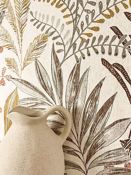 Newroom Vliestapete, strukturiert, Mustertapete, Blumentapete günstig online kaufen