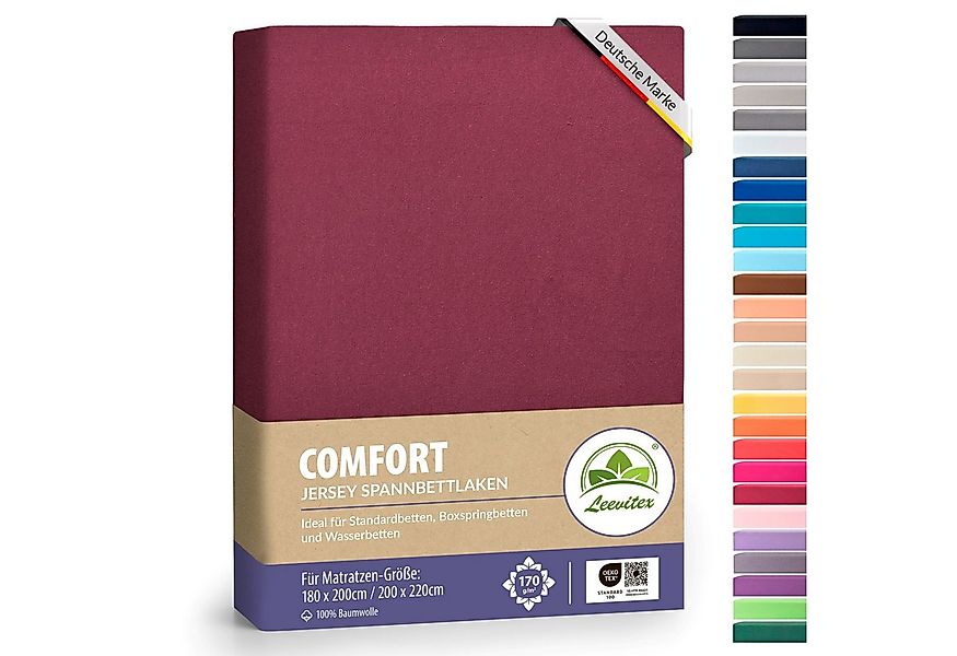 leevitex® Spannbettlaken Spannbettlaken Boxspringbett & Wasserbett Spannbet günstig online kaufen