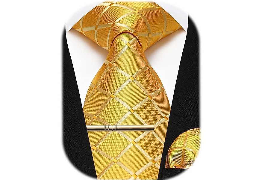 LuxusKollektion Krawatte Krawatte Herren Paisley Einstecktuch Klammer A1 Ge günstig online kaufen