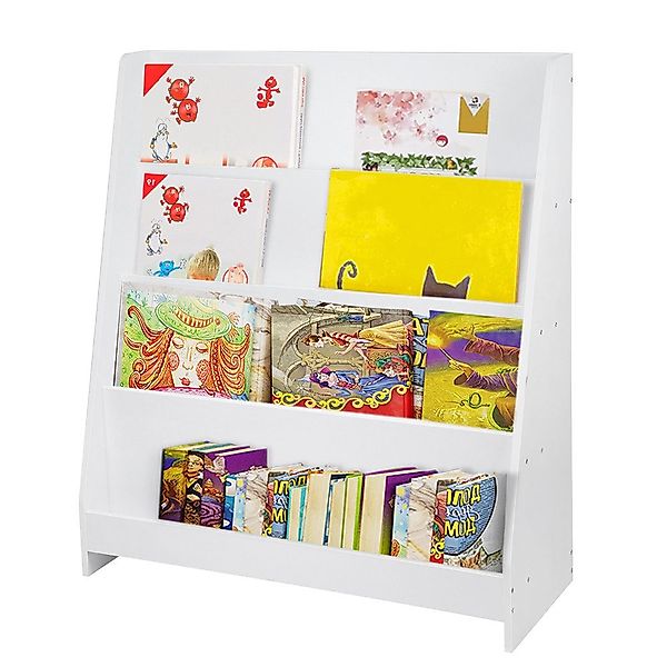 JEOBEST Kinderregal Kinder Bücherregal mit 4 günstig online kaufen