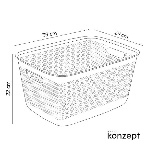 KONZEPT Stapelbox Aufbewahrungsbox 3er Set Aufbewahrungskorb günstig online kaufen