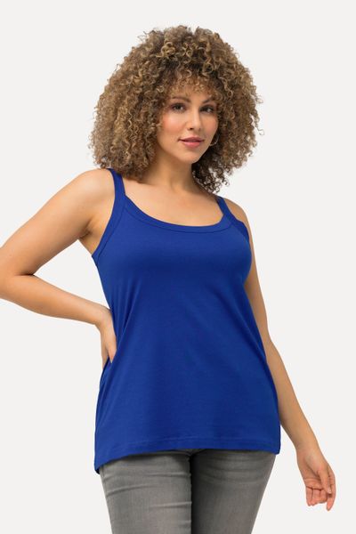 Ulla Popken Longtop Spaghettitop Rundhals Modalmix günstig online kaufen