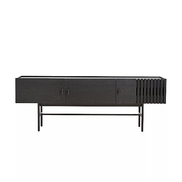 Woud - Array Lowboard 150cm - schwarz/lackiert/Gestell Metall schwarz lacki günstig online kaufen