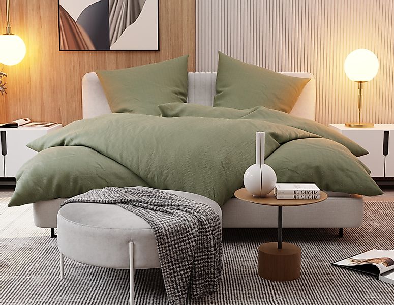 BETTWAESCHE-MIT-STIL Bettwäsche Mako Satin Damast Bettwäsche Ornament, Mako günstig online kaufen