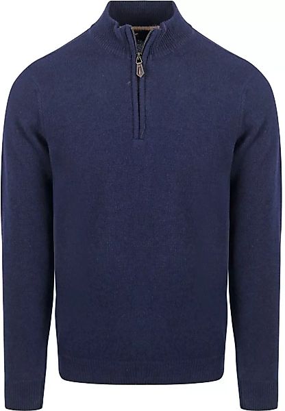 Suitable Half Zip Pullover Lambswool Navy - Größe M günstig online kaufen