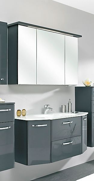 Saphir Badmöbel-Set "Quickset 327 2-teilig, Waschplatz und LED-Spiegelschra günstig online kaufen