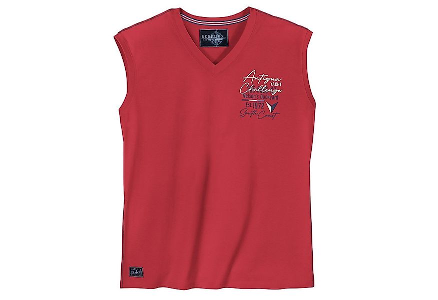 redfield Muscleshirt Redfield Übergrößen Muskelshirt maritim rot günstig online kaufen