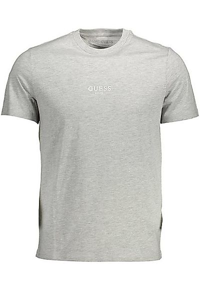 GUESS JEANS T-Shirt Herren Slim Fit T-Shirt Grau aus Bio-Baumwolle mit günstig online kaufen