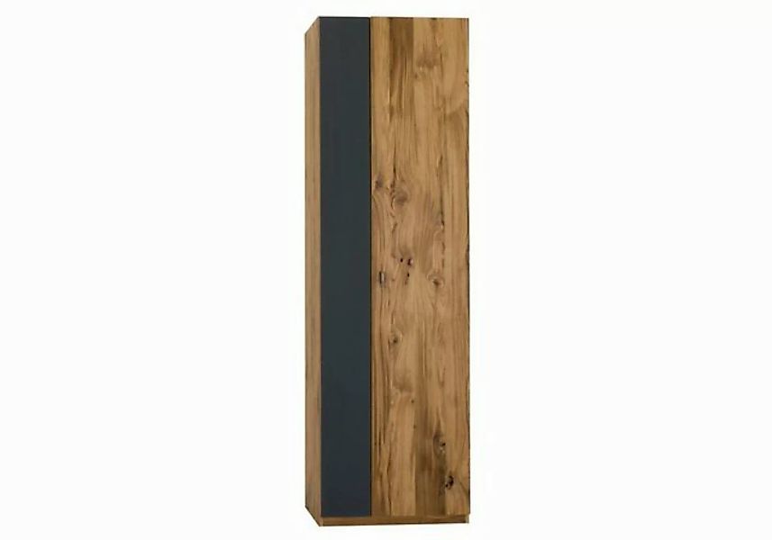 Natur24 Garderobenschrank Dielenschrank Toledo Glas Anthrazit 60x200 Flursc günstig online kaufen