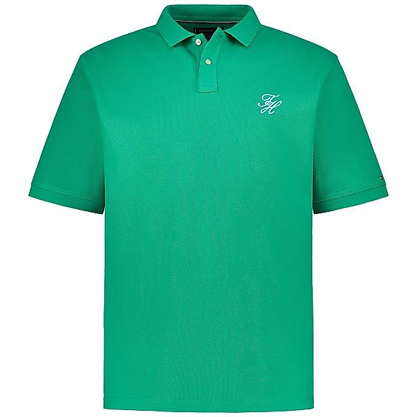 Tommy Hilfiger Poloshirt mit Label-Stickerei Farbe grün Größe: 5XL günstig online kaufen
