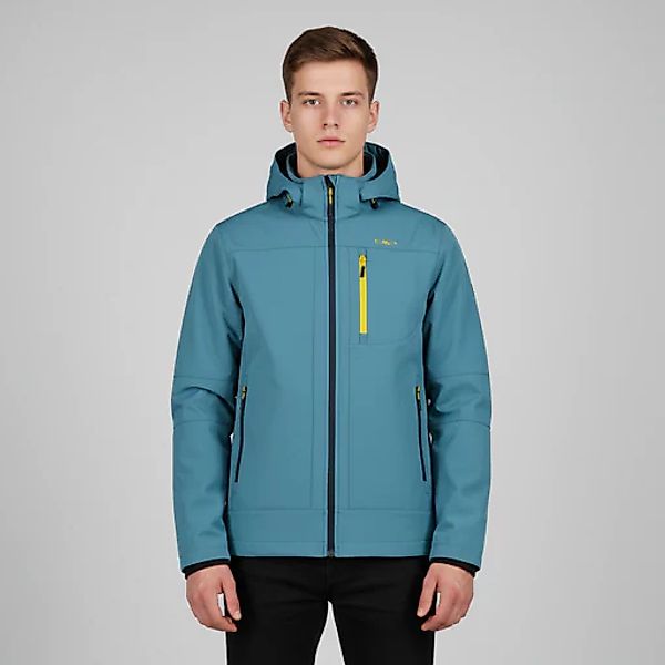 CMP Softshelljacke mit Kapuze Wasserabweisend & Winddicht & Atmungsaktiv günstig online kaufen
