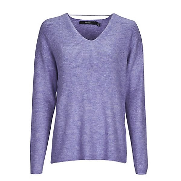 Vero Moda  Pullover VMCREWLEFILE LS V-NECK BLOUSE NOOS günstig online kaufen