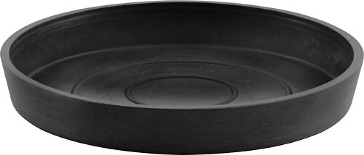 ECOPOTS Blumentopfuntersetzer »ROUND SAUCER Dark Grey« BxTxH: 18x18x2,5 cm günstig online kaufen