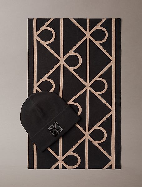 Calvin Klein Strickmütze EMBLEM BEANIE + günstig online kaufen