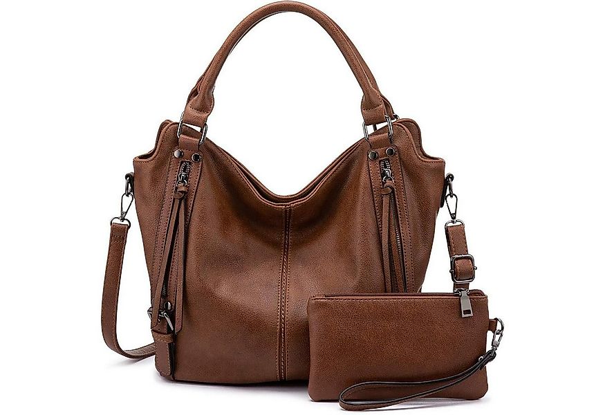 LuxusKollektion Handtasche Damen Handtaschen Mittel Shopper Leder Umhängeta günstig online kaufen