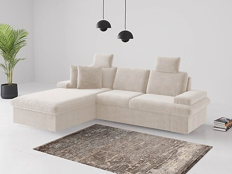 sit&more Ecksofa »Moreno«, mit Armteilverstellung,wahlweise mit Bettfunktio günstig online kaufen