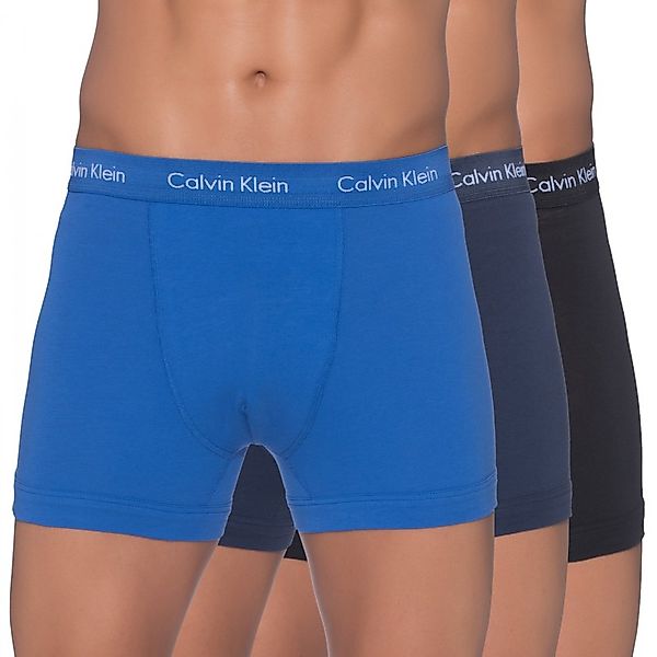 Calvin Klein 3-er Set Trunks Blau, Schwarz und Dunkelblau günstig online kaufen