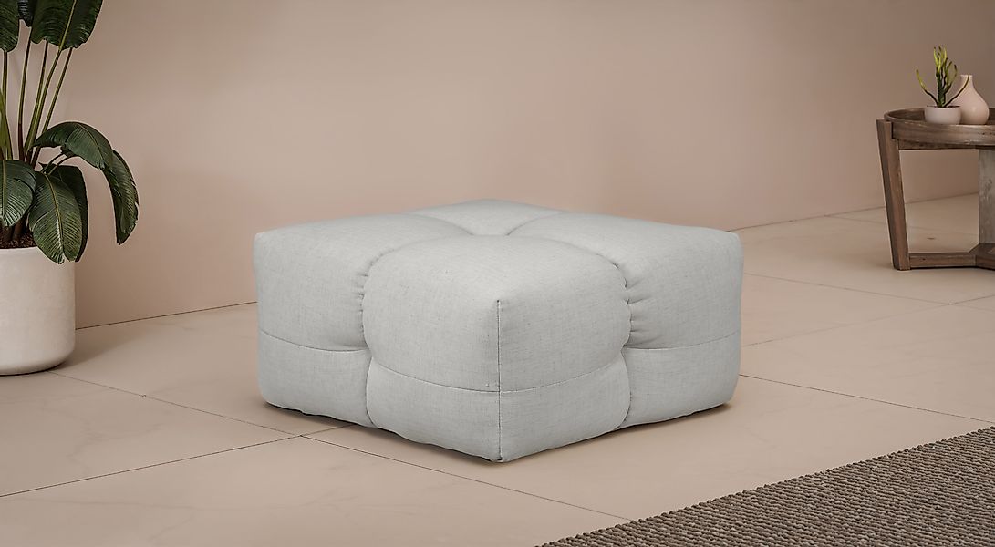 LeGer Home by Lena Gercke Polsterhocker "TALISHA Sitzhocker, moderne Steppu günstig online kaufen