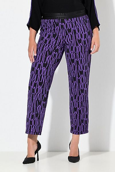 Ulla Popken Schlupfhose Jerseyhose Sienna Buchstaben schmales Bein günstig online kaufen