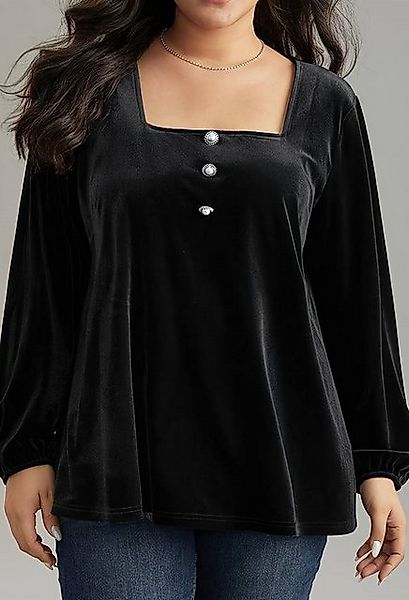 SEGUEN T-Shirt Elegant Velvet T-shirt (Square neck long sleeve fashionable günstig online kaufen