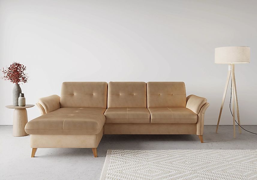 sit&more Ecksofa "Göteborg", Sitztiefenverstellung und Federkern, wahlweise günstig online kaufen