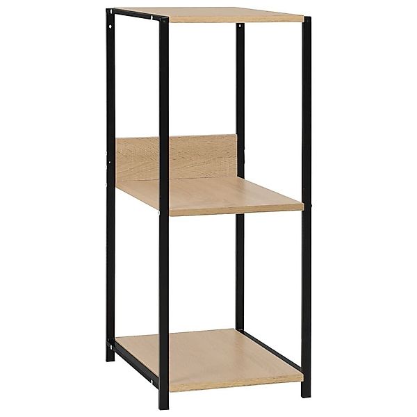 vidaXL Bücherregal Kleines Bücherregal Schwarz Eichefarben günstig online kaufen