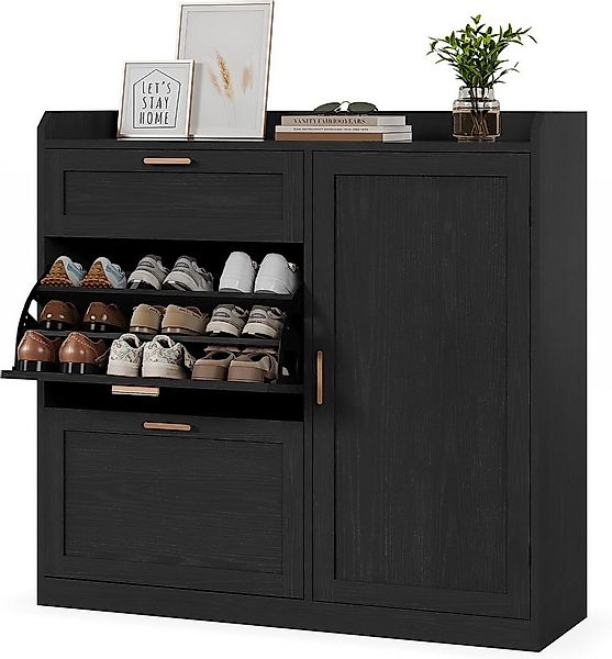 MSMASK Schuhschrank mit 2 Klappen, Schuhkipper Schmal, Schuhschrank mit 1 S günstig online kaufen