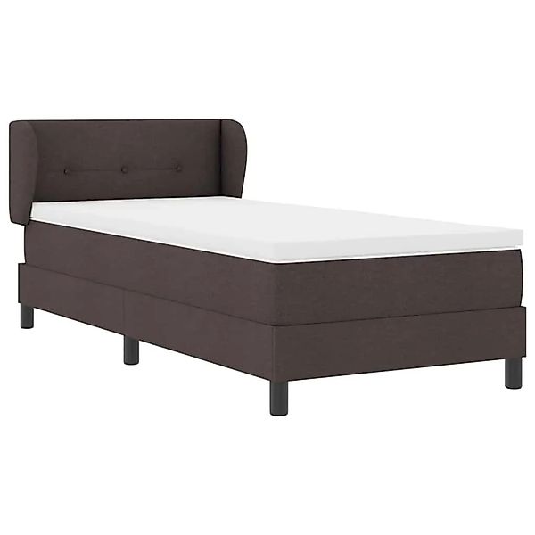 vidaXL Boxspringbett mit Matratze Dunkelbraun 80 x 200 cm Stoff 3339992 günstig online kaufen